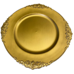 Souplast dourado com borda trabalhada